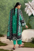 3 Piece Printed Cotton Suit with Printed Lawn Dupatta