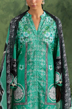 3 Piece Printed Cotton Suit with Printed Lawn Dupatta