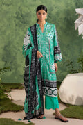 3 Piece Printed Cotton Suit with Printed Lawn Dupatta