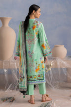 3 Piece Printed Cotton Suit with Printed Lawn Dupatta