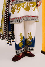 3 Piece Printed Cotton Suit with Printed Lawn Dupatta