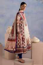 3 Piece Printed Cotton Suit with Printed Lawn Dupatta