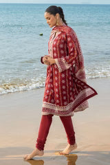 GulAhmed Chunri Printed Lawn 3 Piece Suit