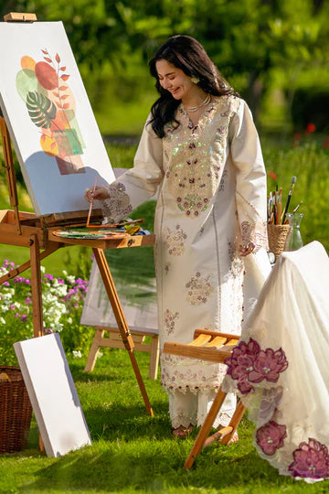 Rang Rasiya Luxury Eid Collection Hania 3 Piece Suit