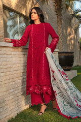 RANG RASIYA CARNATION SUMMER UNSTITCHED 3PC SUIT-SCARLET