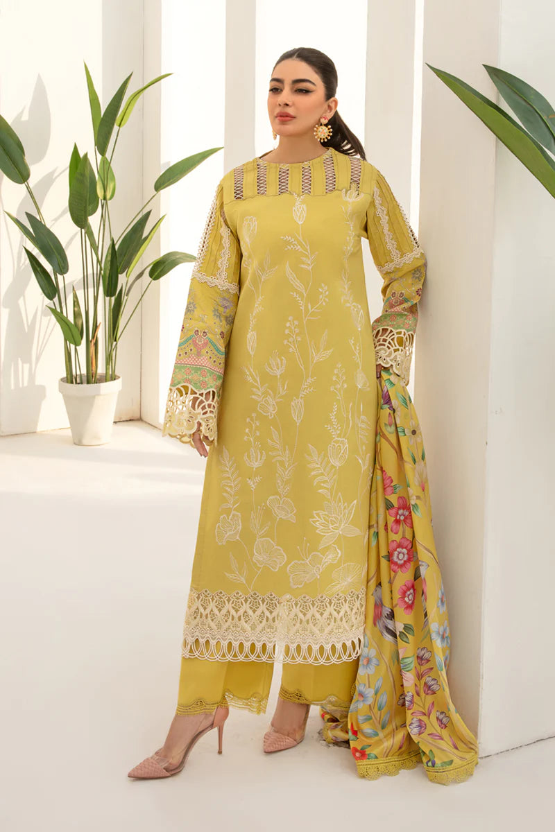 RANG RASIYA FLORENCE SUMMER EDIT '24 UNSTITCHED 3PC SUIT-SUNSHINE