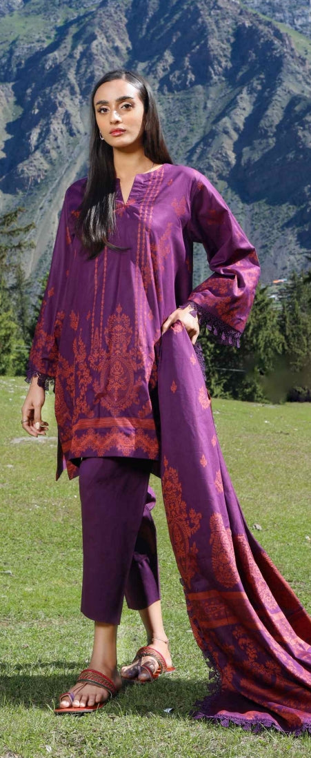 JACQUARD BLOSSOM  embroidered Lawn