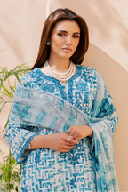 Rashid Tex Savoy Premium Embroidered Lawn – 3733 – Unstitched 3 Piece