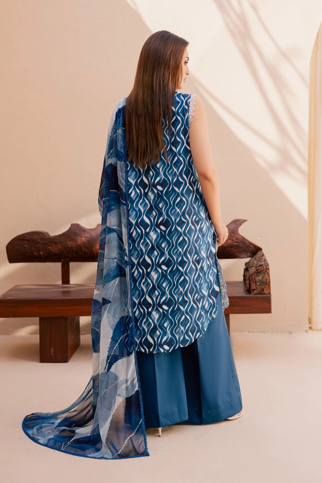 Rashid Tex Savoy Premium Embroidered Lawn – 3734 – Unstitched 3 Piece