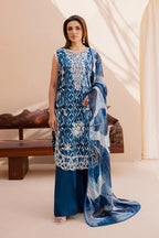 Rashid Tex Savoy Premium Embroidered Lawn – 3734 – Unstitched 3 Piece