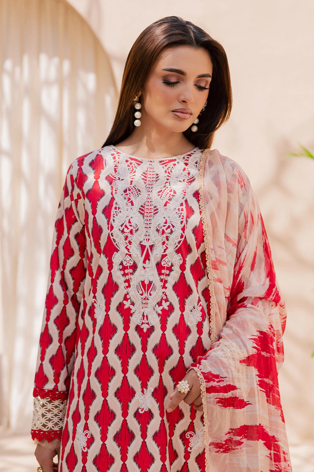 Rashid Tex Savoy Premium Embroidered Lawn – 3735 – Unstitched 3 Piece