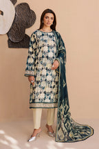 Rashid Tex Savoy Premium Embroidered Lawn – 3738 – Unstitched 3 Piece