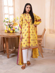 Zellbury Summer Lawn Unstitched Shirt Dupatta 2pc Suit WUS24X21002