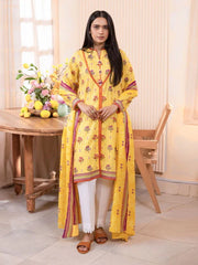 Zellbury Summer Lawn Unstitched Shirt Dupatta 2pc Suit WUS24X21002