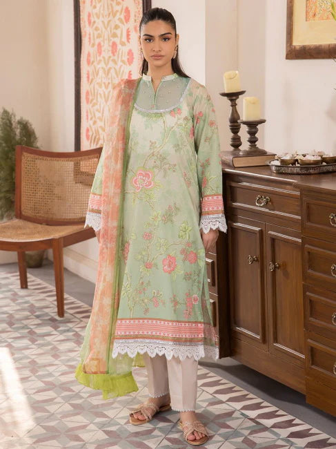 Zellbury Summer Lawn Unstitched Shirt Dupatta 2pc Suit WUS24X21007