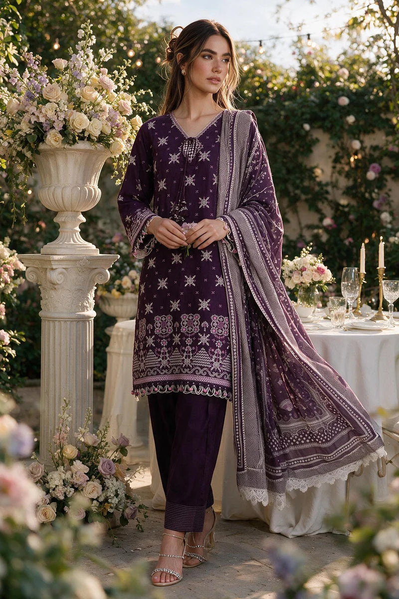 Embroidered Shirt Shalwar Dupatta - 4101