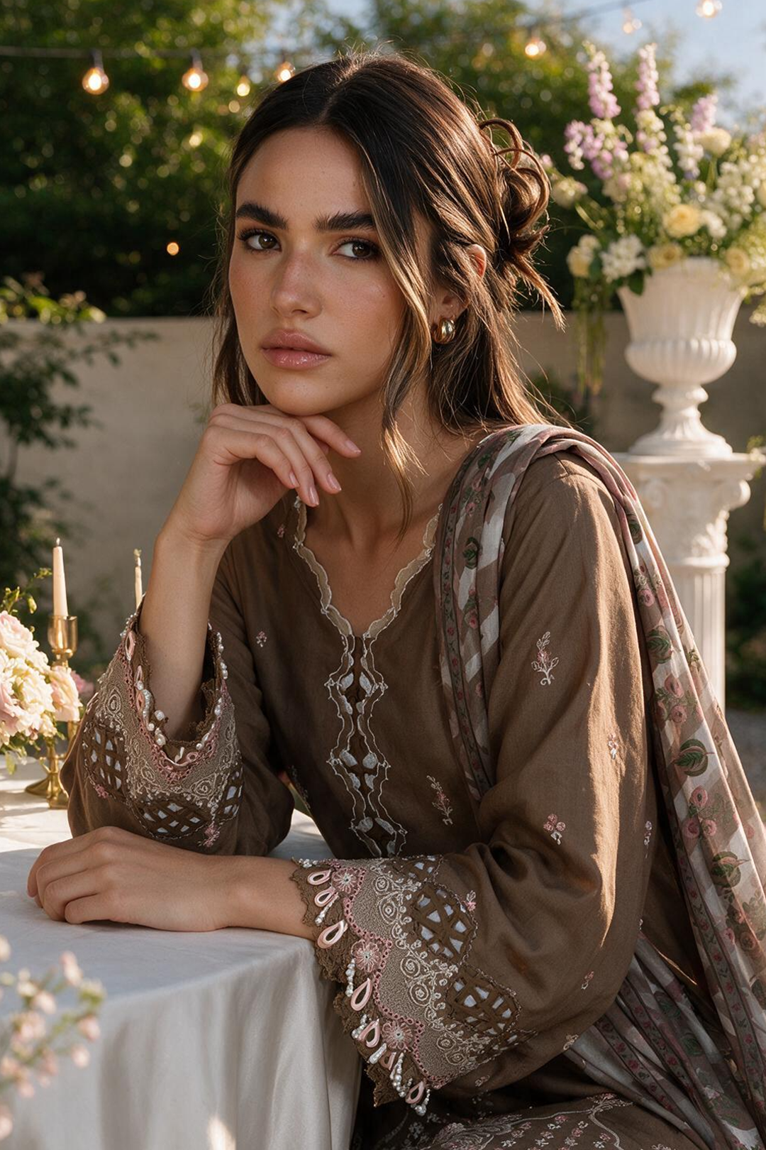 Embroidered Shirt Shalwar Dupatta - 4128 | Zellbury | WUS26E34128