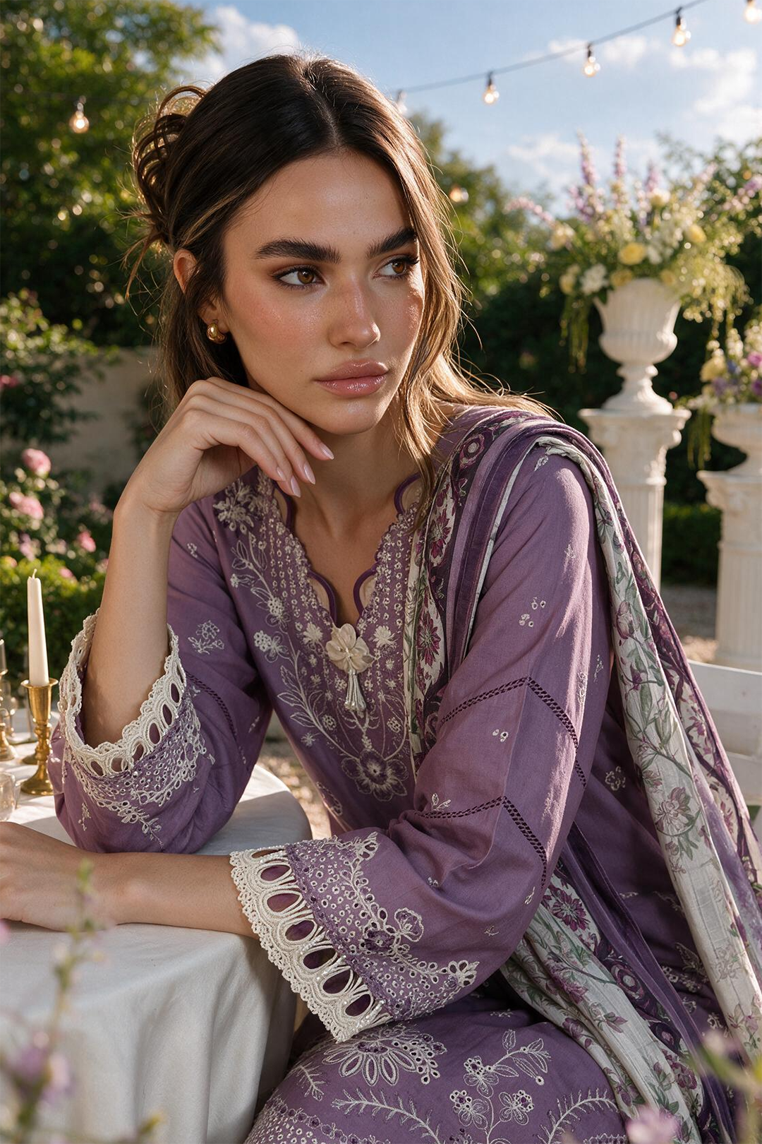 Embroidered Shirt Shalwar Dupatta - 4133 | Zellbury | WUS26E34133
