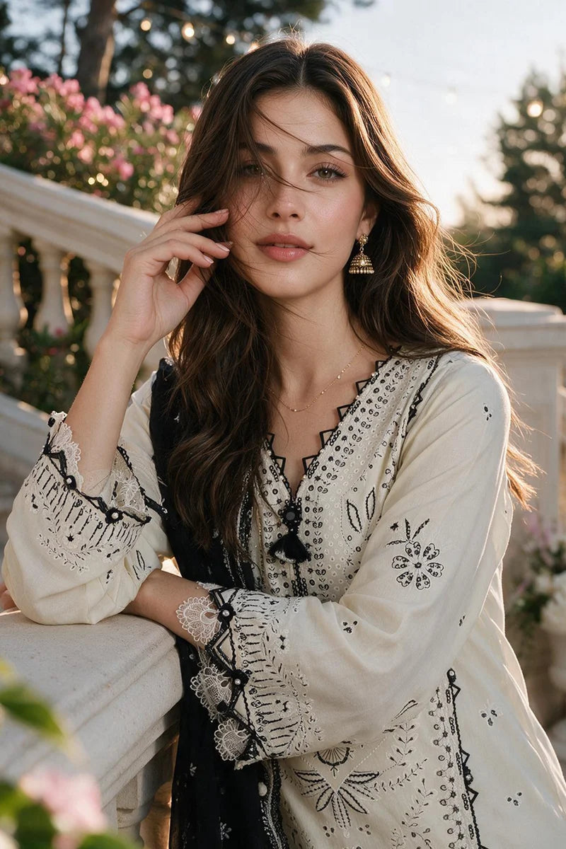 Embroidered Shirt Shalwar Dupatta - 4135