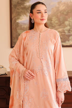 Rashid Tex 3 Piece Premium Embroidered Lawn 510 - White For Summer