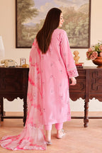 Rashid Tex 3 Piece Premium Embroidered Lawn 502 - White For Summer