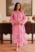 Rashid Tex 3 Piece Premium Embroidered Lawn 502 - White For Summer