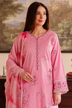 Rashid Tex 3 Piece Premium Embroidered Lawn 502 - White For Summer