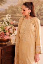 Rashid Tex 3 Piece Premium Embroidered Lawn 504 - White For Summer