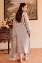 Rashid Tex 3 Piece Premium Embroidered Lawn 505 - White For Summer