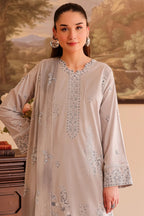 Rashid Tex 3 Piece Premium Embroidered Lawn 505 - White For Summer