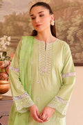 Rashid Tex 3 Piece Premium Embroidered Lawn 508 - White For Summer
