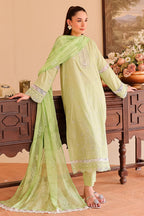 Rashid Tex 3 Piece Premium Embroidered Lawn 508 - White For Summer