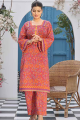 Zoella Allover Printed Lawn Unstitched 2pc Suit-ZLSAP-0001