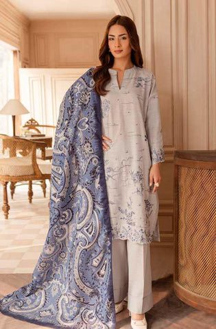 Bring charm to every winter moment with Manzil’s Embroidered Khaddar-6