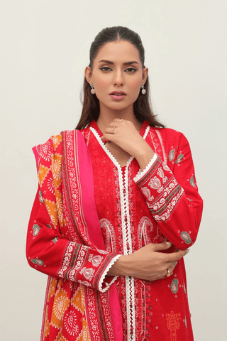 Zellbury Digital Printed khaddar Pashmina Shawl Unstitched 3pc suit WUW23X30676