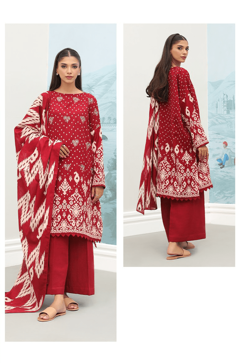 Zellbury Digital Printed Embroidered khaddar Unstitched 2pc suit WUW23E20719