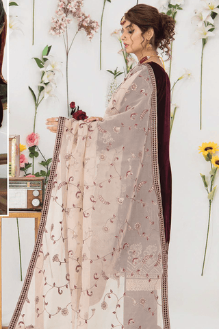 Makhmal E Singhar By Palwasha Embroidered Luxury Velvet Suit D-01