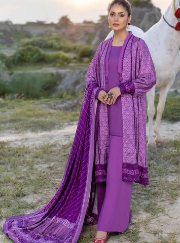 Gul Ahmed 3 Pc Unstiched Linen Dress (GR-01)