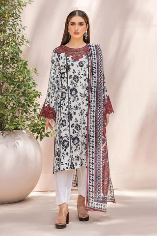 Khas Fashion Salai Karhai Emb Cambric Unstitched 3pc Suit KOE-2182