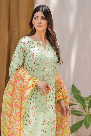 Khas Fashion Salai Karhai Emb Cambric Unstitched 3pc Suit KOE-2183