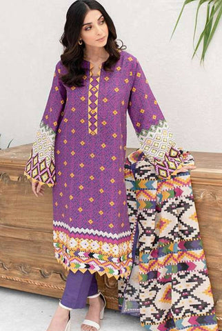 Zellbury Unstitched printed Khaddar Dress(MS-380)